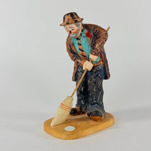 Vintage 1986 Emmett Kelly Circus Collection Spotlight Clown Figurine Signed